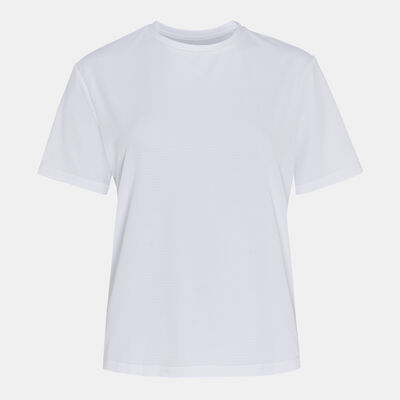 Sun and Sand Sports Women's Waffle T-Shirt White