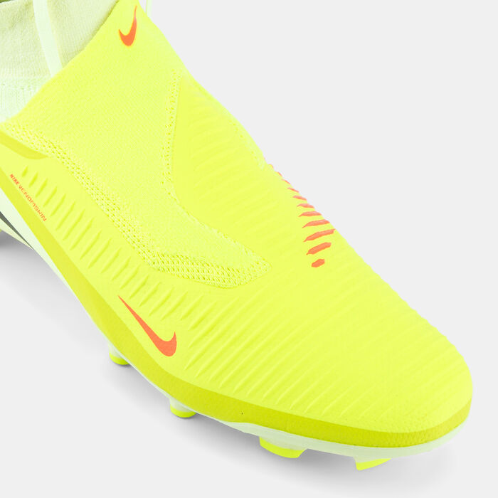 Nike Men's Phantom 6 High Pro Firm Ground Football Shoes Orange image number 4