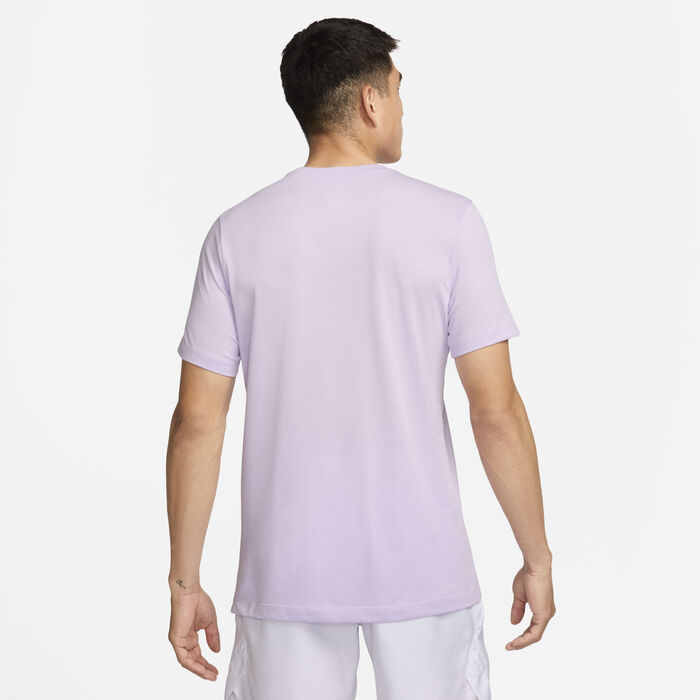 Nike Men's Court Dri-FIT Tennis T-Shirt Pink image number 1