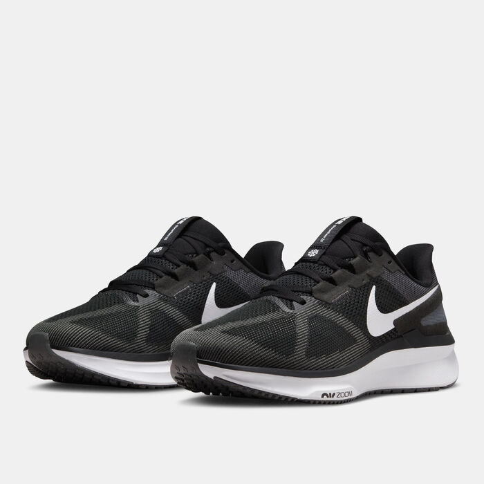 Nike Men's Structure 25 Road Running Shoes Black image number 2