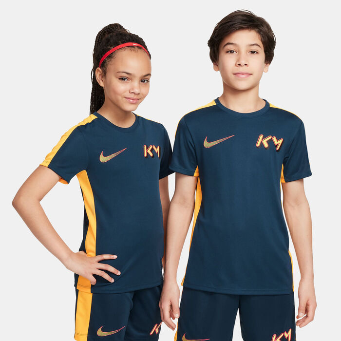 Nike Kids' Kylian Mbapp&eacute; Dri-FIT Academy23 Football Top (Older Kids) Blue image number 0