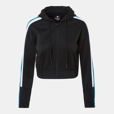 Sun and Sand Sports Women's Zipper Hoodie Black