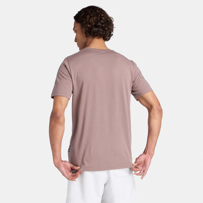 New Balance Men's Heathertech Graphic T-Shirt Beige