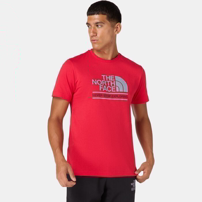The North Face Men's Foundation Coordinates Graphic T-Shirt Red image number 0