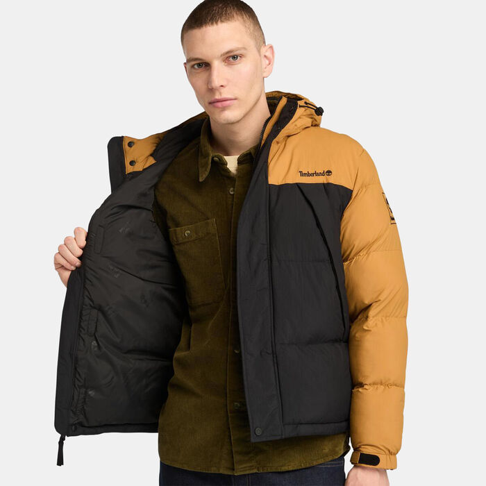 Timberland Men's Durable Water-Repellent Puffer Jacket Brown image number 3