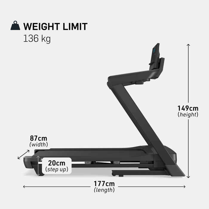 NordicTrack T Series 7 Treadmill Black image number 3