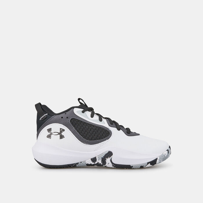 Under Armour Kids' UA Lockdown 6 Basketball Shoe (Older Kids) White image number 0