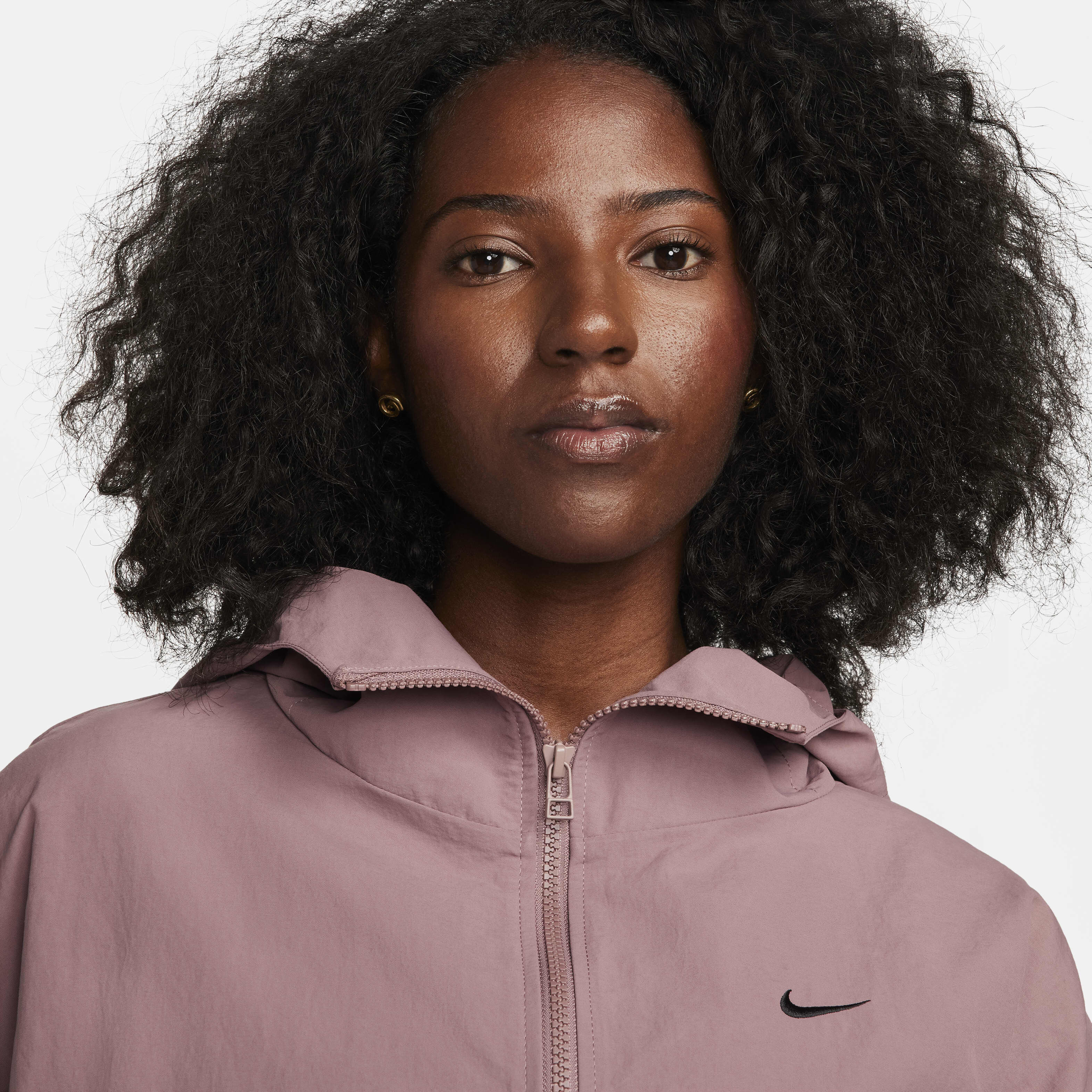 long pink nike jacket