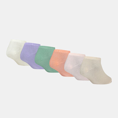 Nike Kids' NHG Metallic Swoosh No-Show Socks (6 Pack) Multi