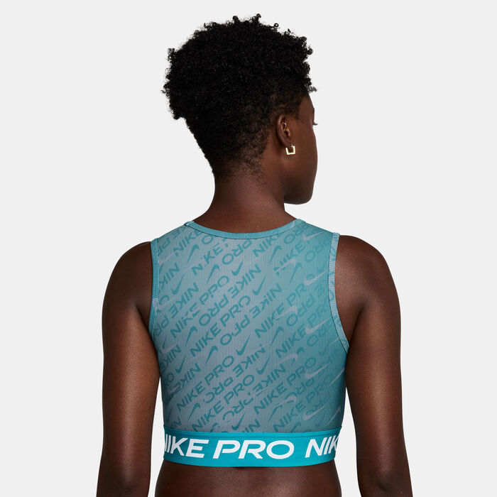 Nike Women's Pro Dri-FIT Training Crop Top Green image number 1