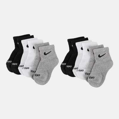Nike Kids' Dri-FIT Performance Basics Quarter Socks (6 Pairs) Multi