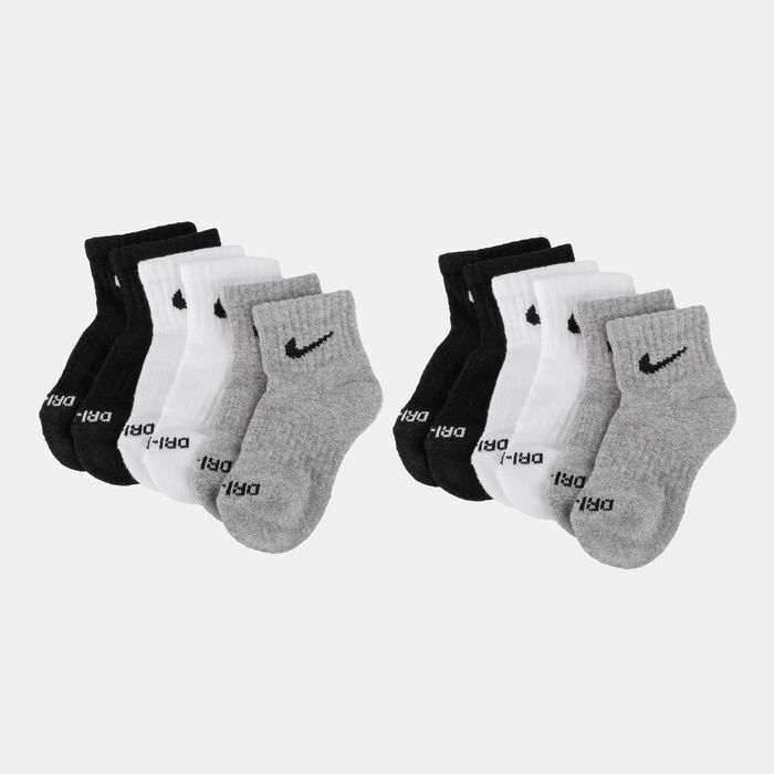 Nike Kids' Dri-FIT Performance Basics Quarter Socks (6 Pairs) Multi image number 0