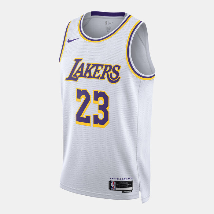 Nike Men's NBA 22/23 Los Angeles Lakers Association Edition Swingman Basketball Jersey White image number 0