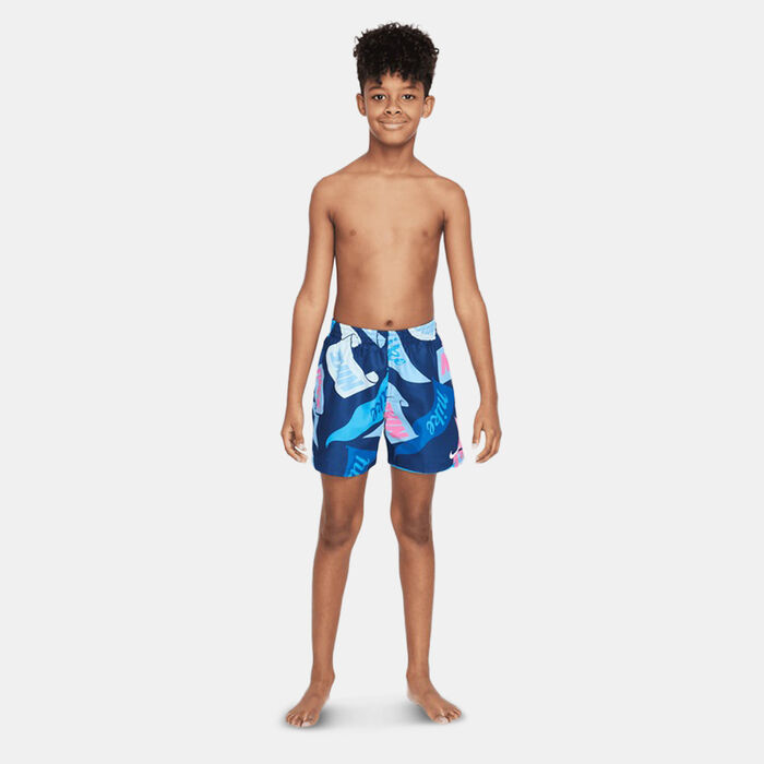 Nike Swim KIds' Swimming Volley Shorts Blue image number 2