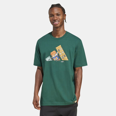 adidas Men's Doodle Hunt Graphic T-Shirt Green