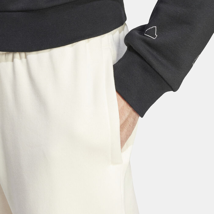 adidas Men's Lounge Fleece Sweatpants Beige image number 3