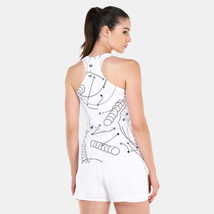 adidas Women's Club Graphic Tank Top White image number 1