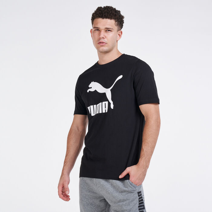 Buy Puma Men\'s Classics Logo T-Shirt Black in Dubai, UAE -SSS