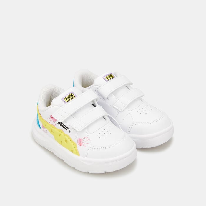 Buy PUMA Kids' x SPONGEBOB Evolve Court Shoe (Baby And Toddler) White ...