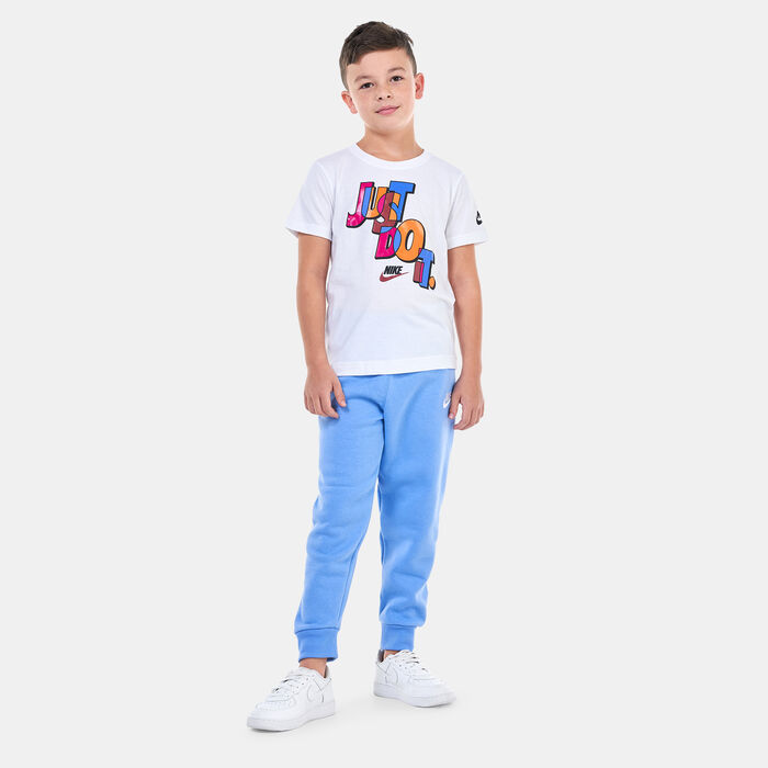 Nike Kids' Puzzle Just Do It T-Shirt White image number 2