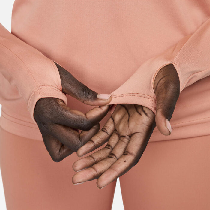 Nike Women's Pacer Dri-FIT Sweatshirt Peach image number 3