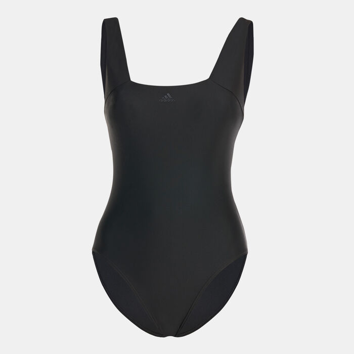 adidas Women's Iconisea Premium One-Piece Swimsuit Black image number 0
