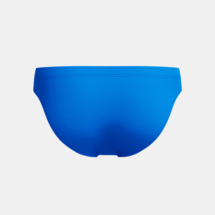 Speedo Men’s Solid Logo Swimming Briefs Blue image number 1