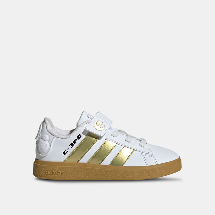 adidas Kids' Star Wars Grand Court 2.0 Shoes Gold image number 0