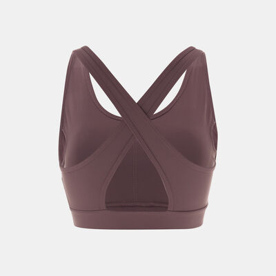 Sun and Sand Sports Women's Active Medium-Support Sports Bra Brown