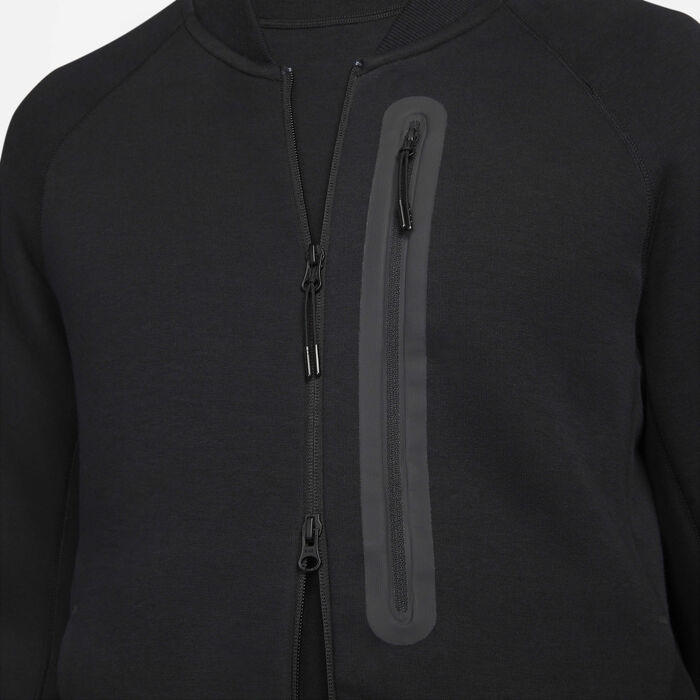 Nike Men's Sportswear Tech Fleece Bomber Jacket Black image number 3