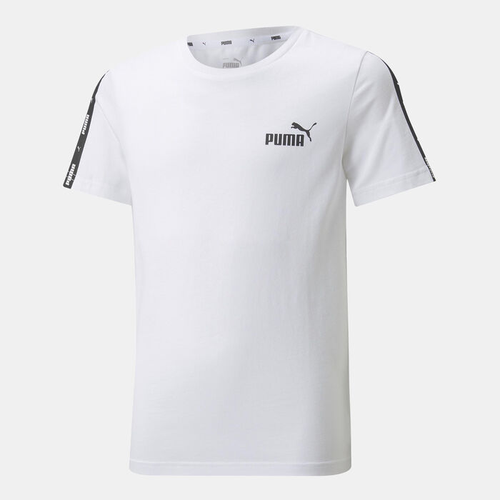 PUMA Kids' Essentials+ Tape T-Shirt White image number 0