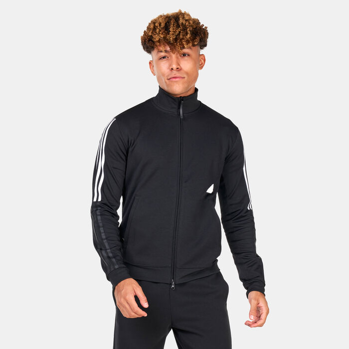 adidas Men's 3-Stripes Fitted Track Jacket Black image number 0