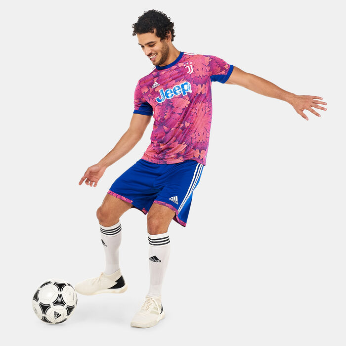 adidas Men's Juventus Third Kit Shorts - 2022/23 Blue image number 2