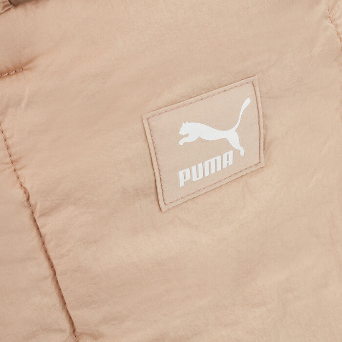 PUMA Women's Premium Oversized Shopper Bag Beige image number 3