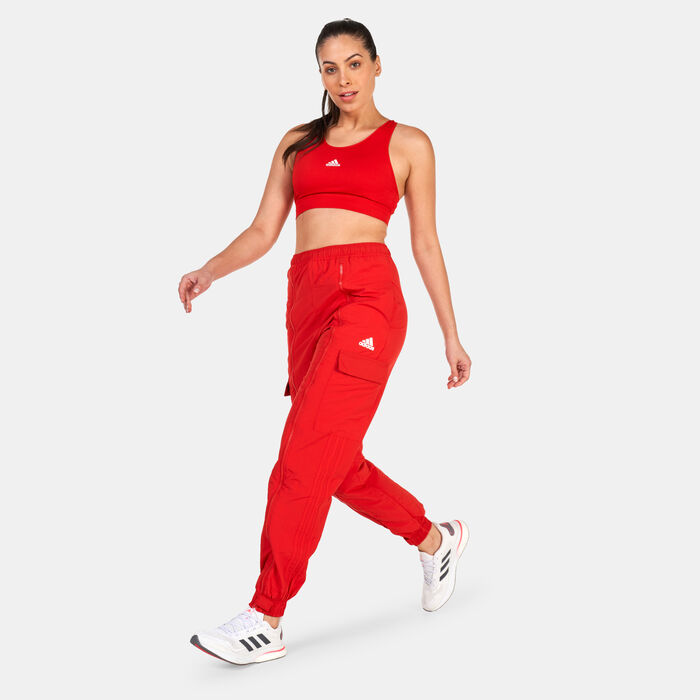 Buy adidas Women's Dance Woven Versatile Cargo Pants Red in Dubai