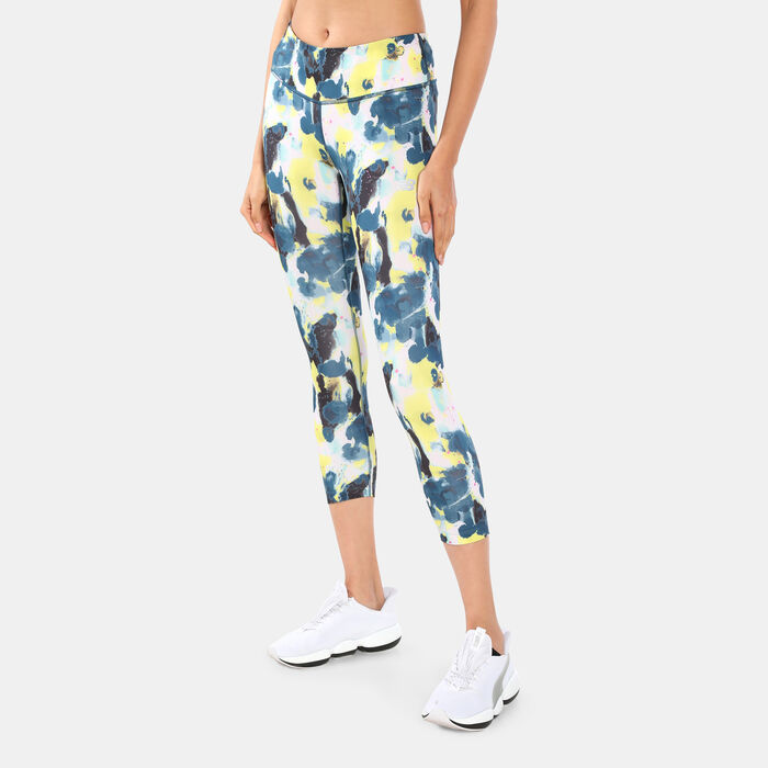 Buy New Balance women fitted fit printed accelerate capri blue