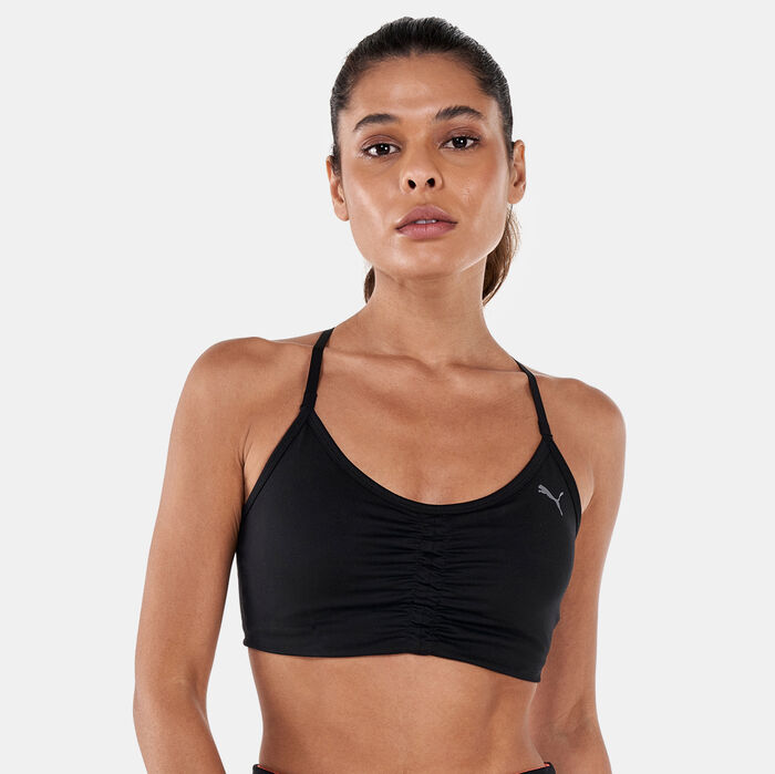 PUMA Women's Low Impact Studio Foundation Sports Bra Black image number 0