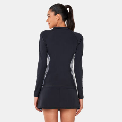 COEGA Women's Long-Sleeves Rashguard Top Black