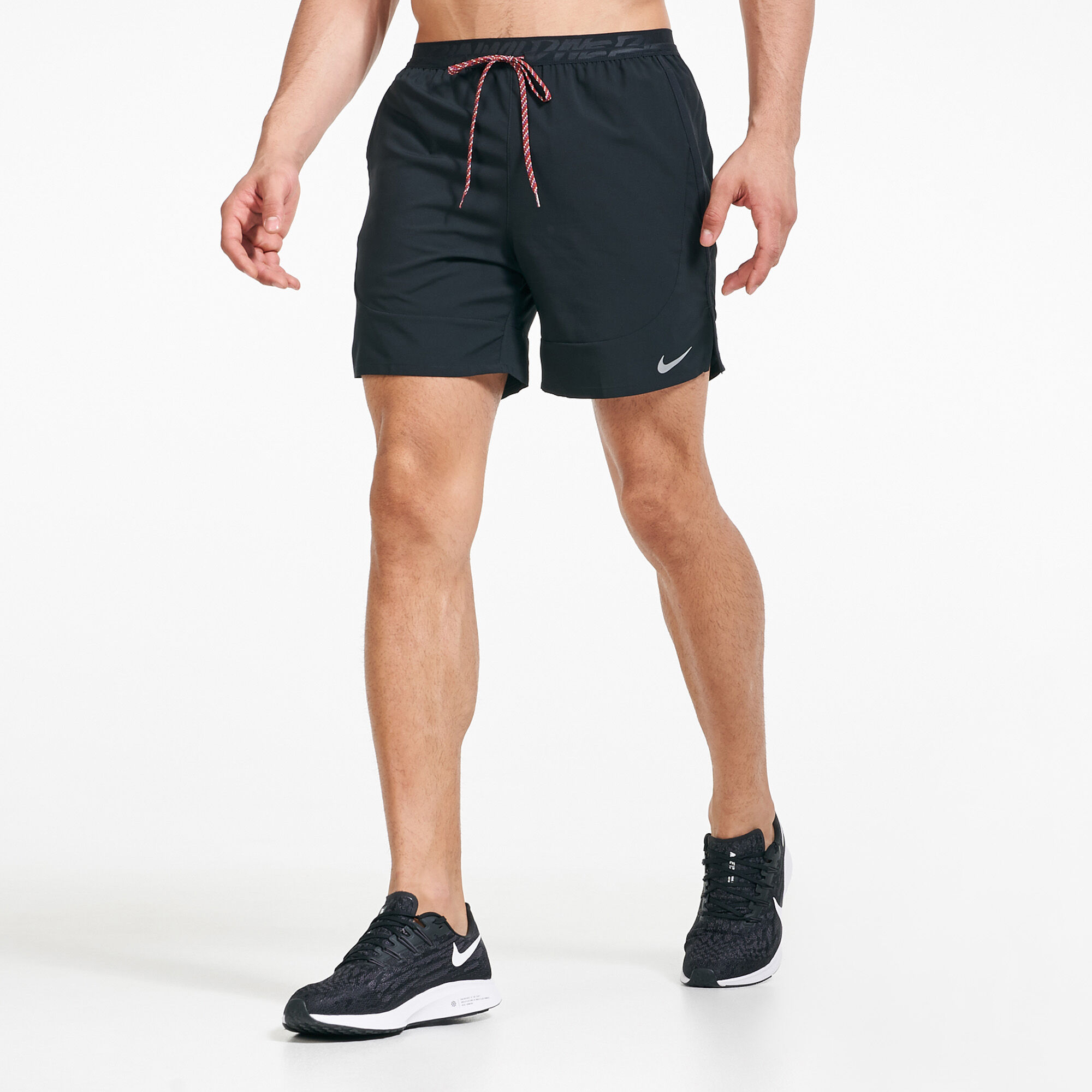 nike black flex stride wild run shorts