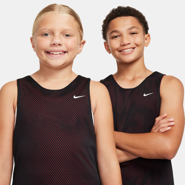 Nike Kids' Dri-FIT Basketball Tank Top Black image number 3