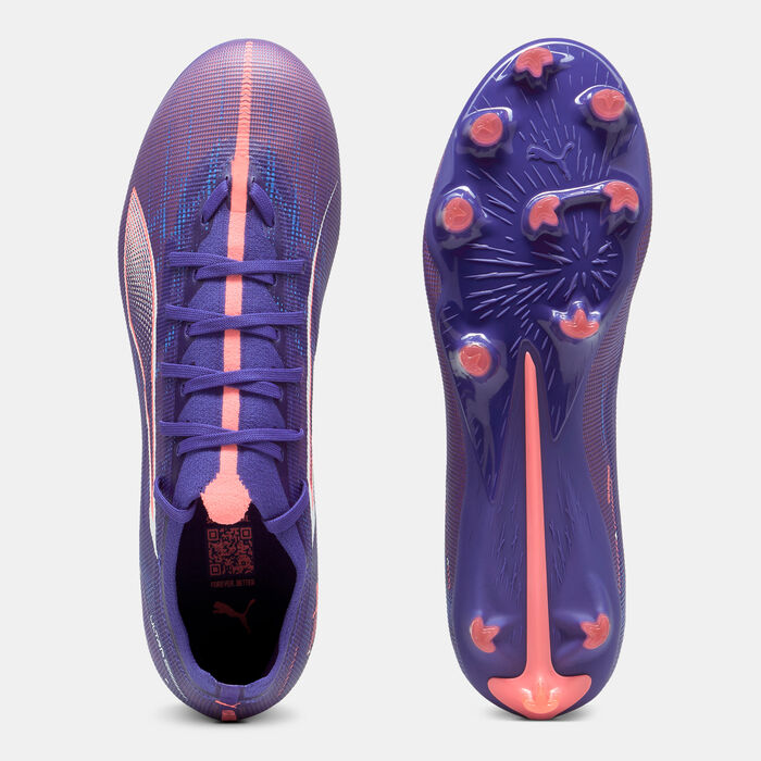 PUMA Men's ULTRA 5 MATCH Multi-Ground Football Shoes White image number 3