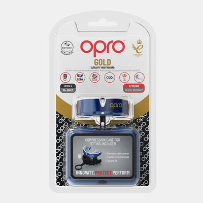 OPRO Self-Fit Gold-Level MMA Mouth Guard Blue