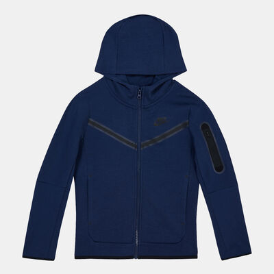 Nike Kids' Sportswear Tech Fleece Hoodie (Older Kids) Blue