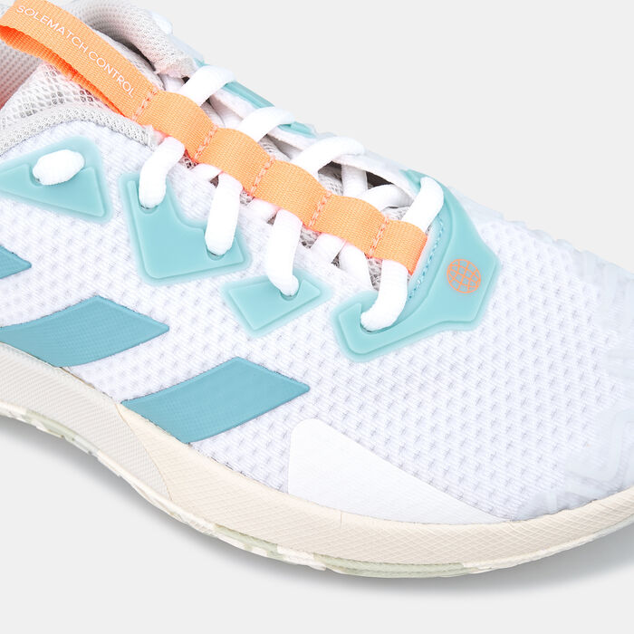 adidas Women's Solematch Control Tennis Shoe White image number 4