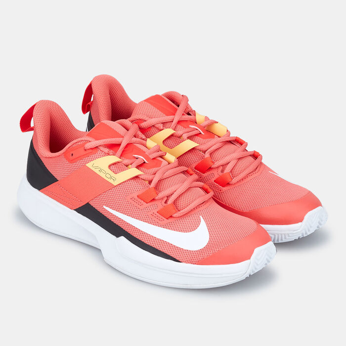Nike  Women's Court Vapor Lite Tennis Shoe Red image number 1