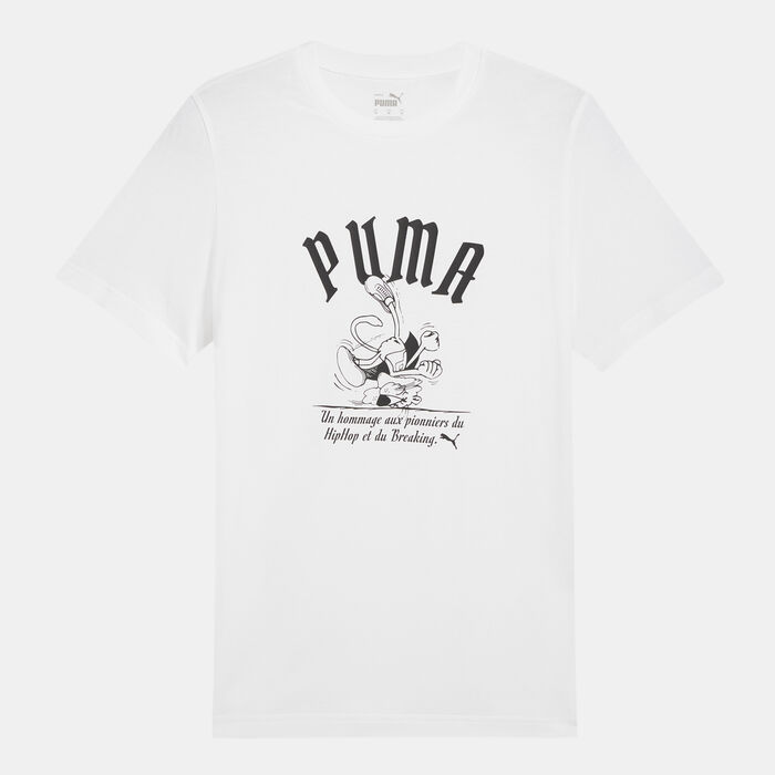 PUMA Men's Graphics Super T-Shirt White image number 0