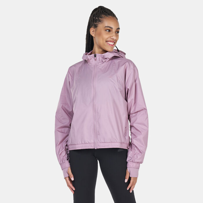 adidas Women's Versatile 4 Elements Windbreaker Jacket Pink image number 0