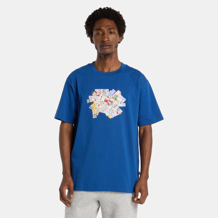 New Balance Men's Athletics Ticket T-Shirt Blue image number 0