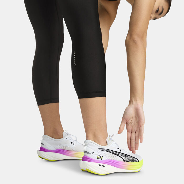 PUMA Women's VELOCITY 3/4 Running Leggings Black image number 3
