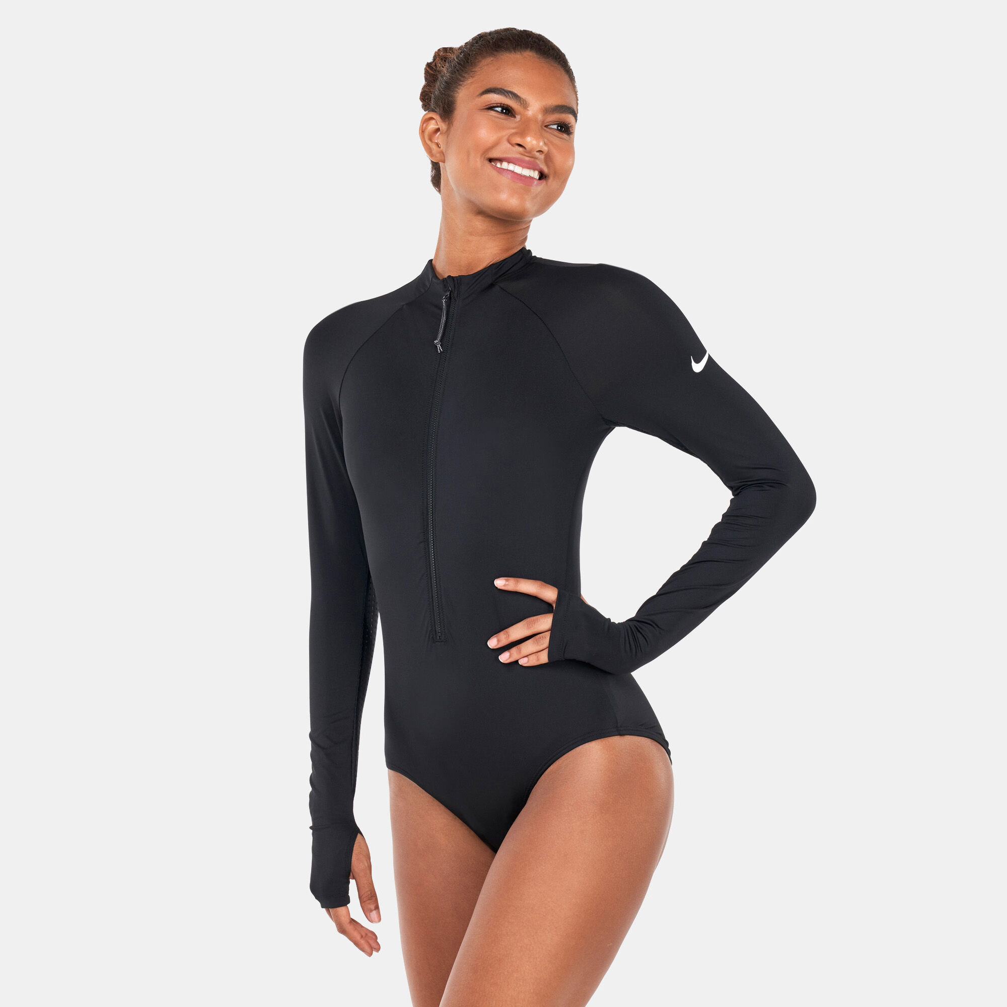 Buy Nike Swim Women's Swim Adventure Long Sleeve One-Piece Swimsuit Black  in Dubai, UAE -SSS